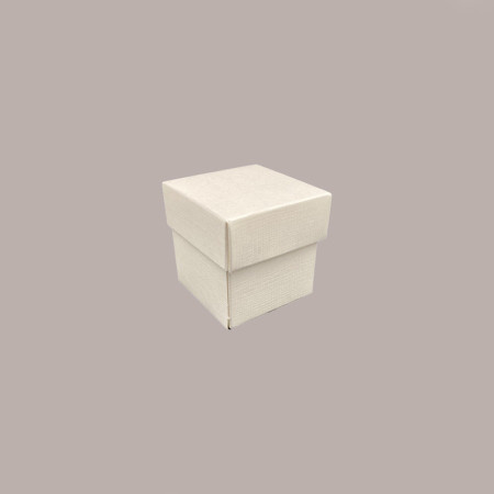 10 Pz Scatola in Carta Seta Bianco con Coperchio Ideale per Piccoli Articoli Regalo 50x50x50mm [afc54037]