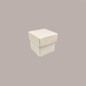 10 Pz Scatola in Carta Seta Bianco con Coperchio Ideale per Piccoli Articoli Regalo 50x50x50mm [afc54037]
