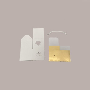 20 Pz Scatola con Cordino Ideale per Piccoli Articoli Regalo Carta Bianca Grafica Colomba 50x50x50mm