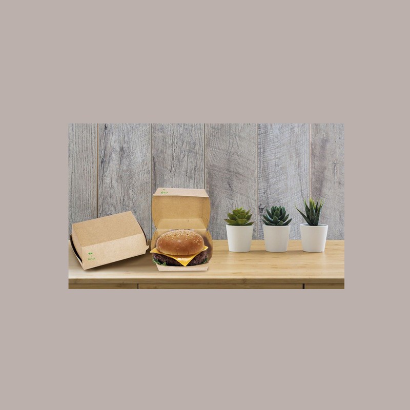 100 Pz Porta Panino Carta Medio Avana 120x120h70 Ceralacca [41a71b68]