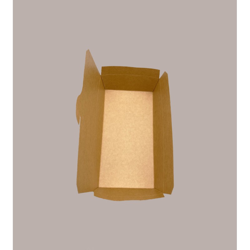 40 Pz Box Contenitore Gigante in Carta Avana per Fast Food 300x165H70mm [a96f1825]