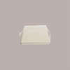 Scatola per Confezione Regalo Porta Panettone Alto Base Carta Bianco Astuccio Trasparente PVC 200x200H210mm 5 pezzi [eaafb03c]