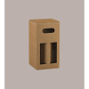 10 Pz Cubotto Mini Porta 4 Bottiglie Olio/Birra da 33cl in Cartoncino Rigido Avana, 130x130H250mm, Ideale per Enotech [a81010d0]