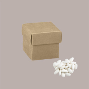 10 Pz Scatola in Carta Avana con Coperchio Ideale per Piccoli Articoli Regalo 50x50x50mm [c87223da]
