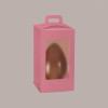 5 Pz Scatola Porta Uovo Cioccolato con Fondo in Carta Fucsia Golosa con Finestra Trasparente 210x210x365 mm [1751f8b6]