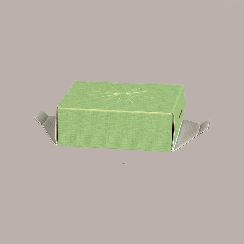 5 Pz Scatola Porta Uovo Cioccolato con Fondo in Carta Verde Golosa con Finestra Trasparente 210x210x365 mm [2fb29160]