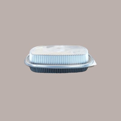 50 Pz Vaschetta Nera con Coperchio per Sushi 800 cc 285x185H35 [1d725b3e]