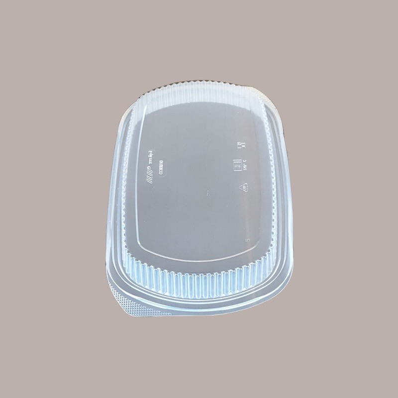 50 Pz Vaschetta Nera con Coperchio per Sushi 800 cc 285x185H35 [c1045f2d]