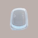 50 Pz Vaschetta Nera con Coperchio per Sushi 800 cc 285x185H35 [c1045f2d]
