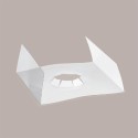 5 pz Scatola Trasparente Porta Uovo Cioccolato Pasqua Fondo Carta Rosa 180x180H250mm [c0141b35]