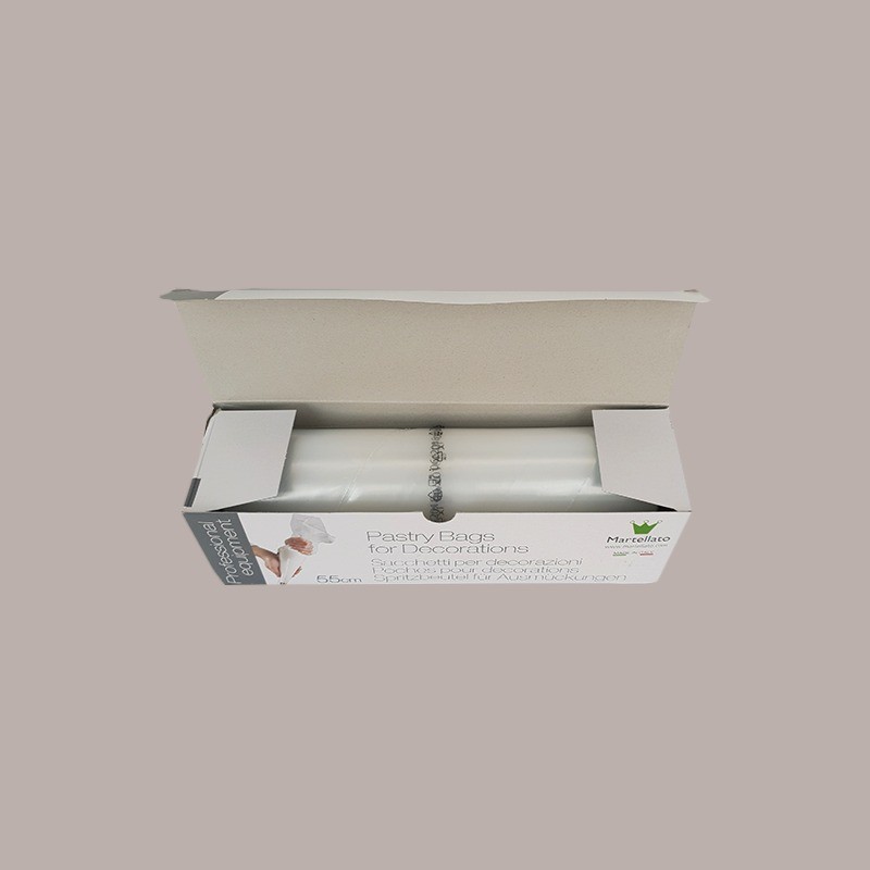 100 Pezzi Sac à poche monouso in polietilene trasparente extra forte H 55 cm [1b19ee5a]
