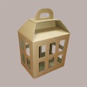 5 Pz Scatola per Confezione Regalo in Carta Avana a Forma di Lanterna 300x225H365mm [4b46b61a]