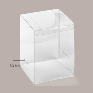 5 pz Scatola Trasparente Porta Uovo Cioccolato Pasqua Fondo Carta Bianca Effetto Pelle 210x210H300mm [2211a99a]