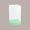 5 pz Scatola Trasparente Porta Uovo Cioccolato Pasqua Fondo Carta Verde 250x250H500mm [22a24d7e]