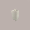 5 Pz Scatola Porta Uovo Cioccolato con Fondo in Carta Pelle Bianco Golosa con Finestra Trasparente 150x150x270 mm [93a6a679]