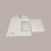 5 Pz Scatola Porta Uovo Cioccolato con Fondo in Carta Pelle Bianco Golosa con Finestra Trasparente 210x210x365 mm [bfa5dd7b]