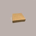 5 Pz Scatola Porta Uovo Cioccolato con Fondo in Carta Nature con Finestra Trasparente 180x180x290 mm [38921bc0]