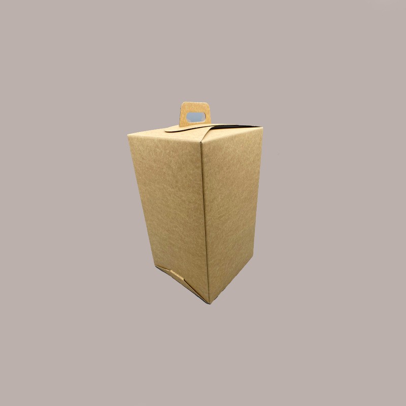 5 Pz Scatola Porta Uovo Cioccolato con Fondo in Carta Nature Golosa con Finestra Trasparente 210x210x365 mm [90e192d5]