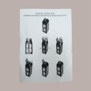 10 Pz Scatola Porta 1 Bottiglia Vino Olio Carta Avana Forma Lanterna 90x90H350mm [b56a7808]