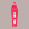 10 Pz Scatola  Porta 1 Bottiglia Olio Vino Carta Rosso Effetto Pelle Forma Lanterna 90x90H350mm [758f8d62]