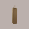 10 Busta Carta Avana Porta 1 Bottiglia Magnum con Cordini 115x115H380mm [4012cb67]