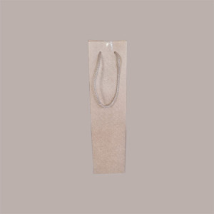 10 Busta Carta Avana Porta 1 Bottiglia Magnum con Cordini 115x115H380mm [e62884e2]