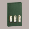10 Pz Scatola Porta 2 Bottiglie Olio 0,25 L in Carta Grafica Seta Verde Petit 90x45x215mm [2881eef6]