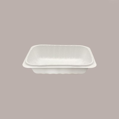 100 Pz Vaschetta per Gelato Porzionabile Plastica Bianca 650cc ALCAS [b4209fbe]
