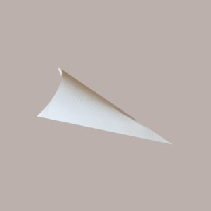 20 Pz Busta Cono Carta Grafica Seta Bianco Ideale per Confetti e Riso Sposi H190mm [3d8e905d]