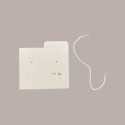 10 Pz Scatola Mini Casetta con Cordino in Carta Matelassè Bianco Ideale per Confetti 120x120x110 mm [7f3cdd6f]
