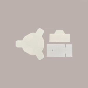 20 Pz Piccola Scatola Esagonale in carta Seta Bianco con Divisorio Ideale per Confetti Dm60H40mm [e4226769]