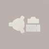 20 Pz Piccola Scatola Esagonale in carta Seta Bianco con Divisorio Ideale per Confetti Dm60H40mm [e4226769]
