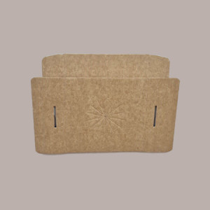 5 pz Scatola Trasparente Porta Uovo Cioccolato Pasqua Fondo Carta Avana Nature 250x250H500mm [517b8898]