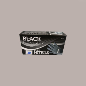 100 Pezzi Scatola Guanti Nitrile Black Senza Polvere Misura XL  gr 4,7 [6823f2cc]