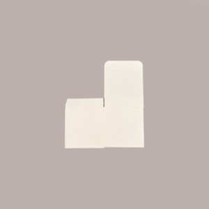 20 Pz Piccola Scatola Pieghevole in Cartoncino Seta Bianco ideale per Confetti Piccoli 80x80H80mm