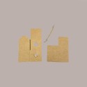 20 Pz Piccola Scatola con Cordino Ideale per Piccoli Articoli Regalo Carta Avana Grafica Cuore 50x50H50mm [4bb9d2a9]