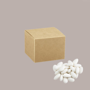 20 Pz Piccola Scatola Pieghevole in Cartoncino Avana ideale per Confetti Piccoli Regali 90x90H90mm [ccfcf5f3]