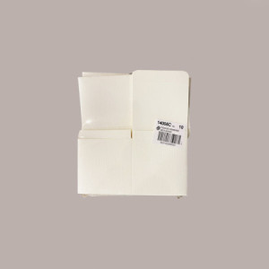 20 Pz Piccola Scatola Pieghevole in Cartoncino Seta Bianco ideale per Confetti Piccoli 90x90H90mm [c42929f8]