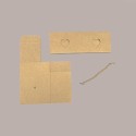 20 Pz Piccola Scatola con Cordino Ideale per Piccoli Articoli Regalo Carta Avana Grafica Cuore 80x80H80mm [045d53b3]