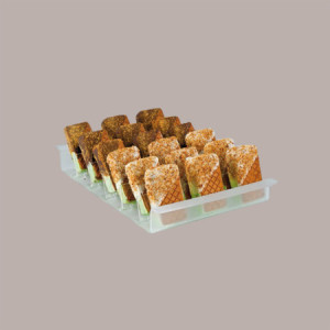 1 Pz Espositore Rettangolare in Plexiglass per Biscotti Stecco Gelato 37x23H5cm [8f9e8482]