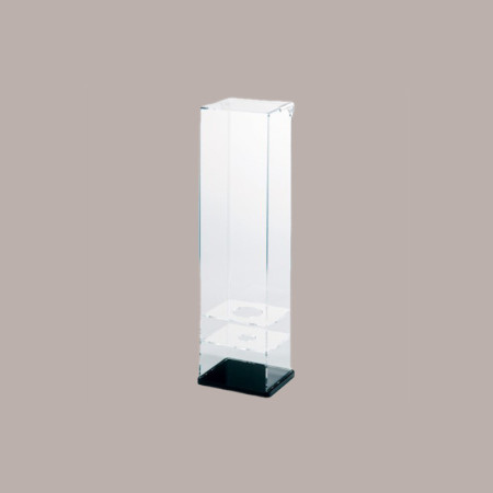 Porta Coni Cialde Cialdoni per Gelato in Plexiglass 1 lato aperto Finiture Nere [55176922]