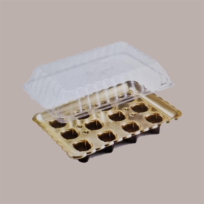 10 Pz Scrigno Contenitore Asporto Oro Rettangolare12 Monoporzioni [ab4d078b]