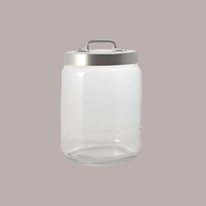 Vaso in vetro ed alluminio portacialde [d1f275c6]