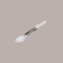 1 Pz Spatola Gelato in Acciaio con Manico Ergonomico Bianco 26cm [0793e228]