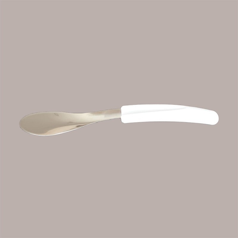 1 Pz Spatola Gelato in Acciaio con Manico Ergonomico Bianco 26cm [b149ec36]