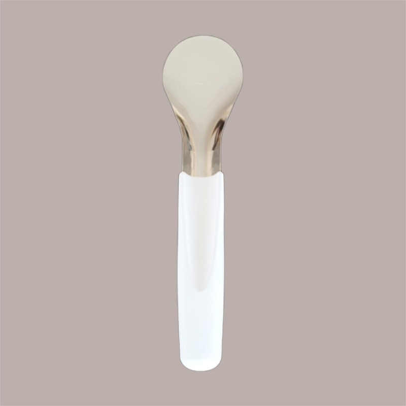 1 Pz Spatola Gelato in Acciaio con Manico Ergonomico Bianco 26cm [da222921]