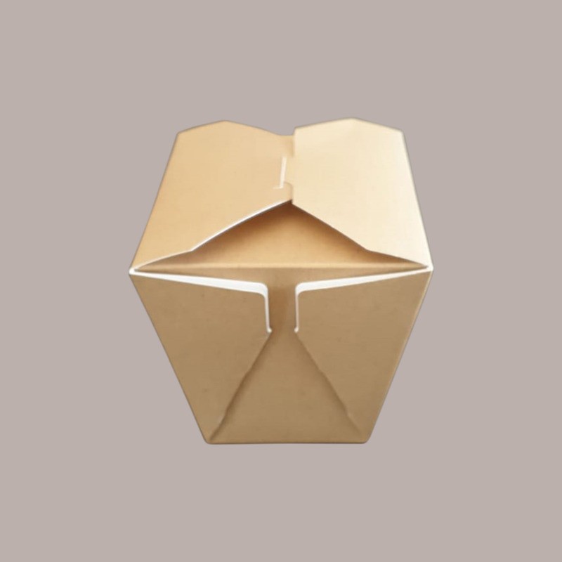 50 Pz Box Carta Alimenti Mini Asporto Foodbox Avana 85x65H90mm [f6fb0875]
