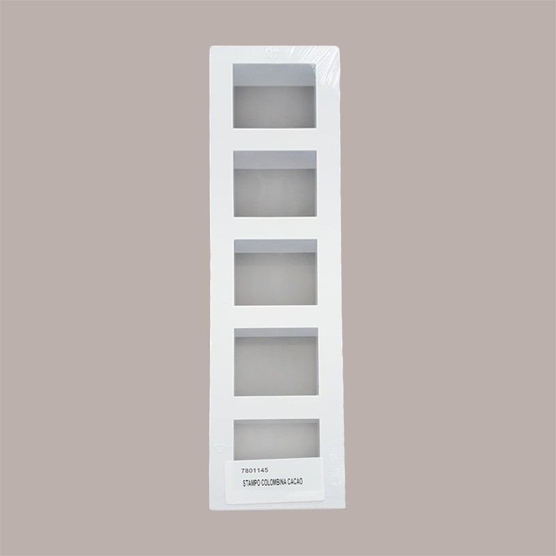 Stampo in Plastica 5 Monodosi per Biscotto Colombina 55x62 mm [b666d4fd]