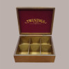 Scatola Legno 6 Scomparti + 60 Filtri Tè The Tea Assortiti Twinings [095e7d6b]
