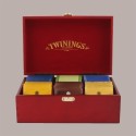 Scatola Legno 6 Scomparti + 60 Filtri Tè The Tea Assortiti Twinings [6765ff62]